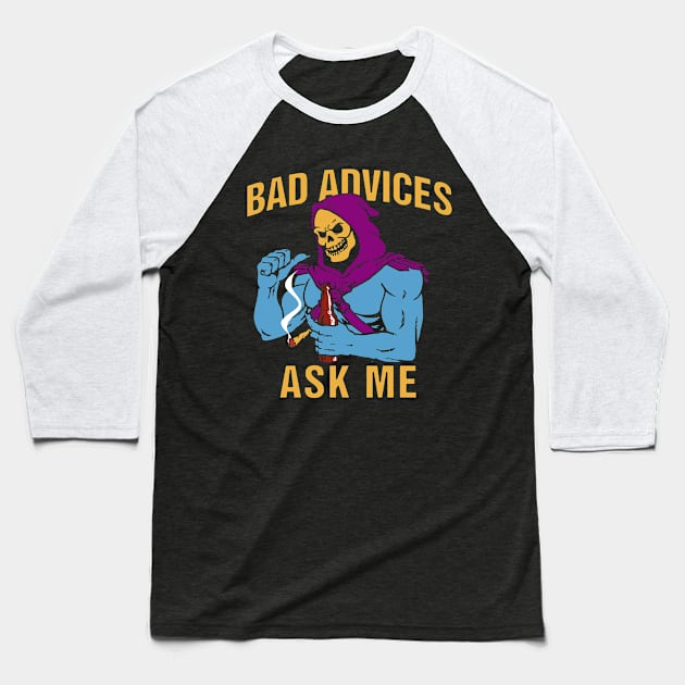 BAD AVICES Baseball T-Shirt by Talehoow